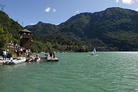 Mini Yacht race at Cavazzo lake